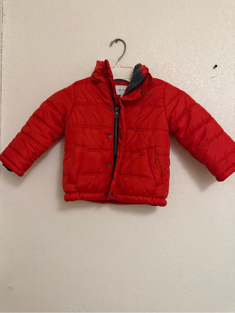Calvin Klein Kids Red Puffer Jacket